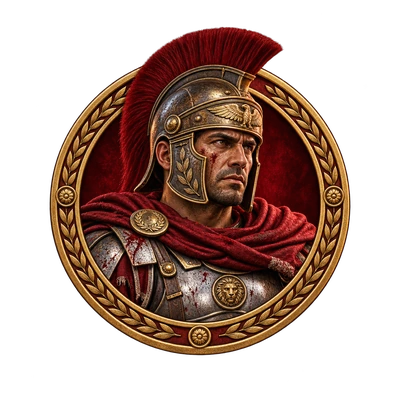 Separate Roman centurion emblem